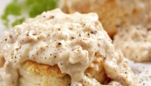The breakfast specialties menu at Wheaton Family Restaurant in Eau Claire, WI includes homemade biscuits and gravy